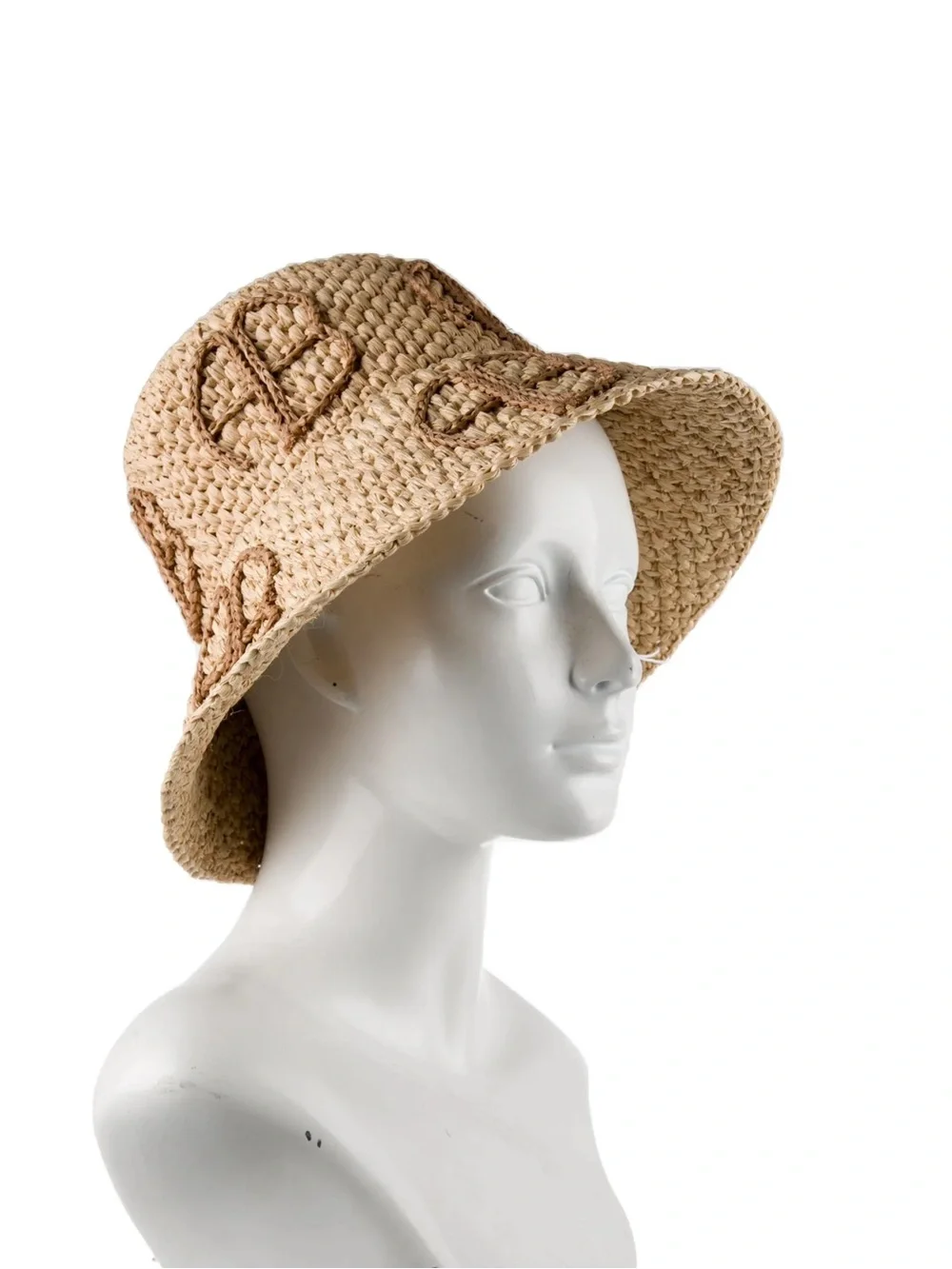 Anine Bing Natural Straw Cabana Bucket Hat